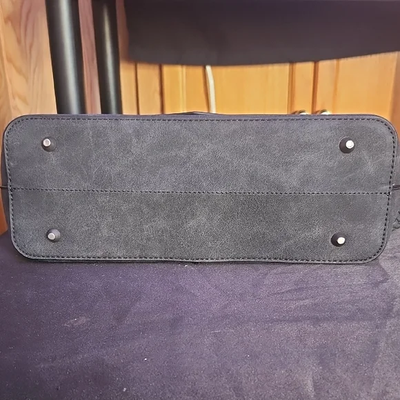 Wrangler Charcoal Gray Tote with Braided Strap - Picture 6 of 6